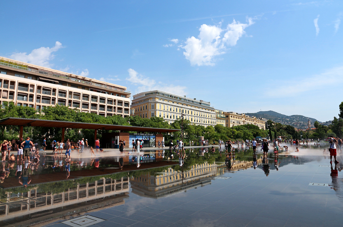  Miroir  d eau  Promenade du Paillon Nice  France Blog