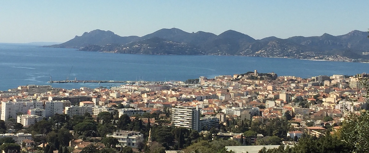 Vue panoramique sur le Cannet village d'artistes