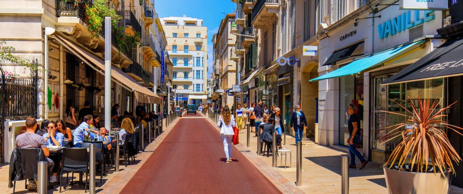 shopping street Cannes