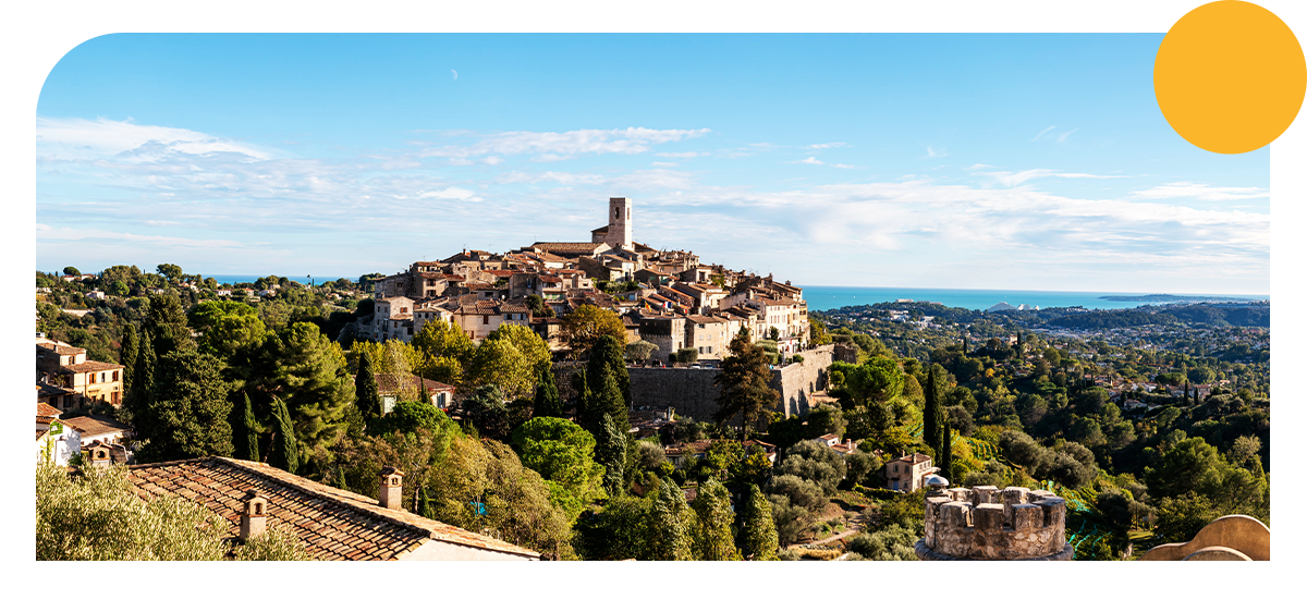 Saint Paul de Vence vue d'en haut