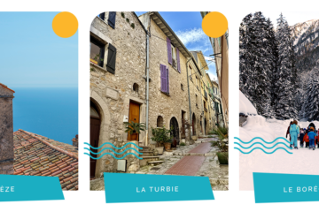 Photos du village de Èze, du village de la turbie, et du Boréon