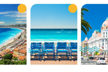 3 photos de la promenade des anglais