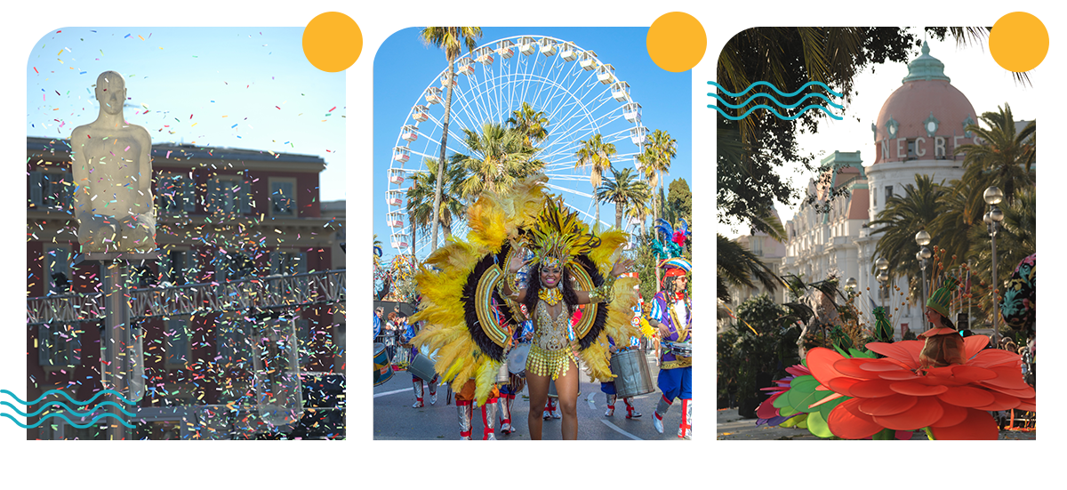 3 photos du carnaval de Nice