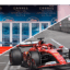 photo coupé en 2 avec la partie du haut le tapis rouge du festival de cannes et la partie du bas une formule 1 rouge